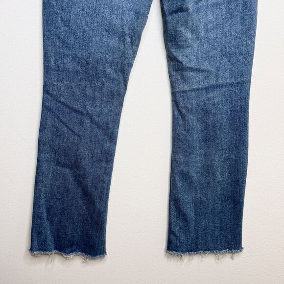 Mother The Hustler Ankle Fray Jeans in Big Sky Size 27 Medium Wash - Picture 6 of 10